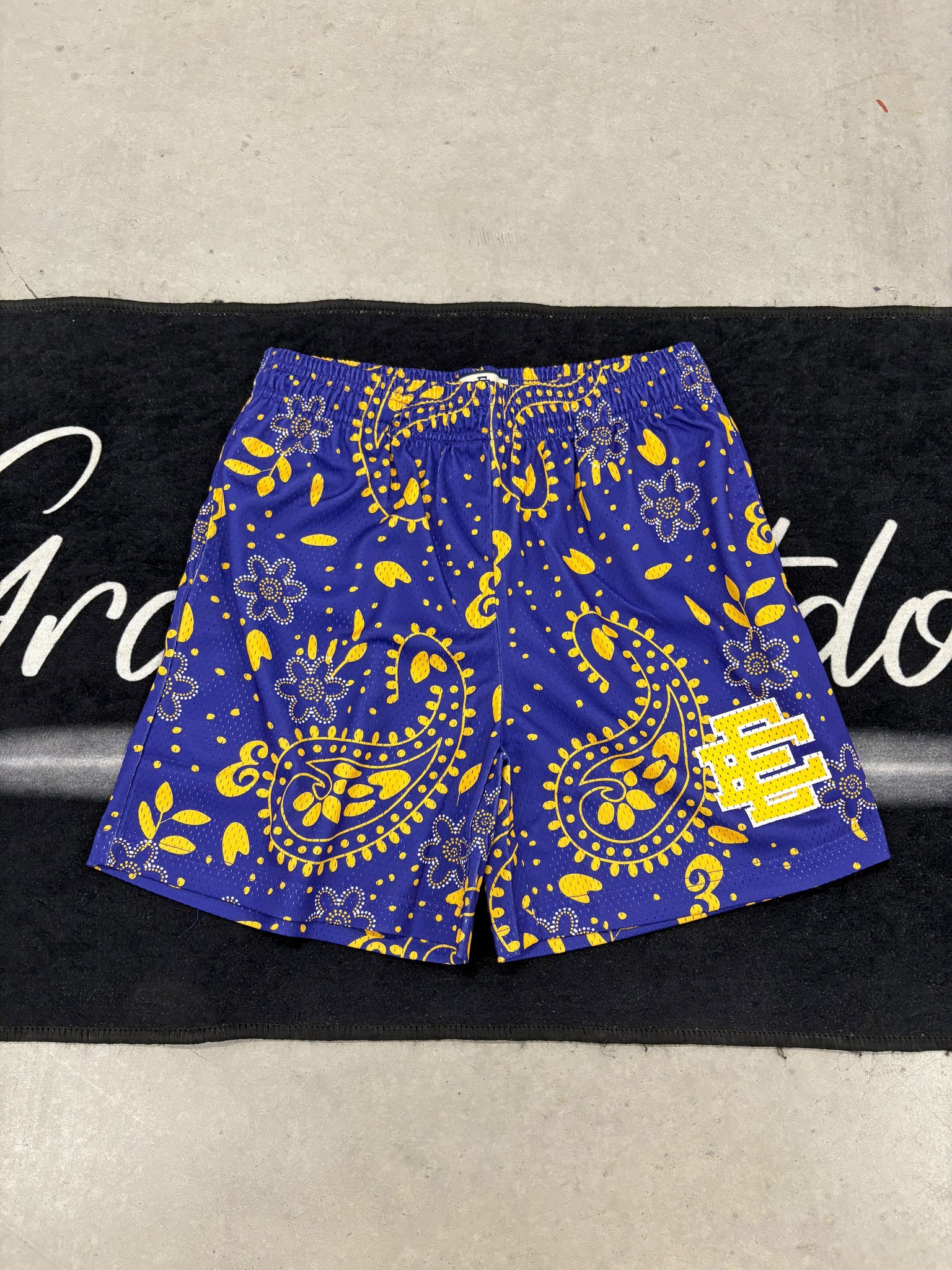 Eric Emmanuel “purple gold” shorts