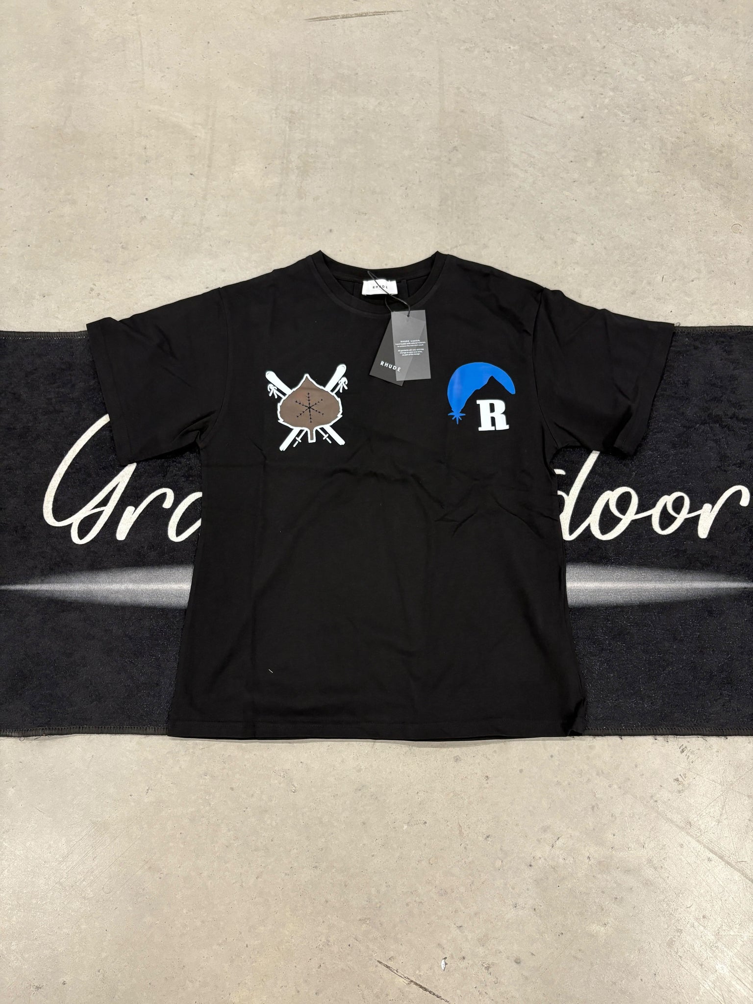 Rhude “geo black” shirt
