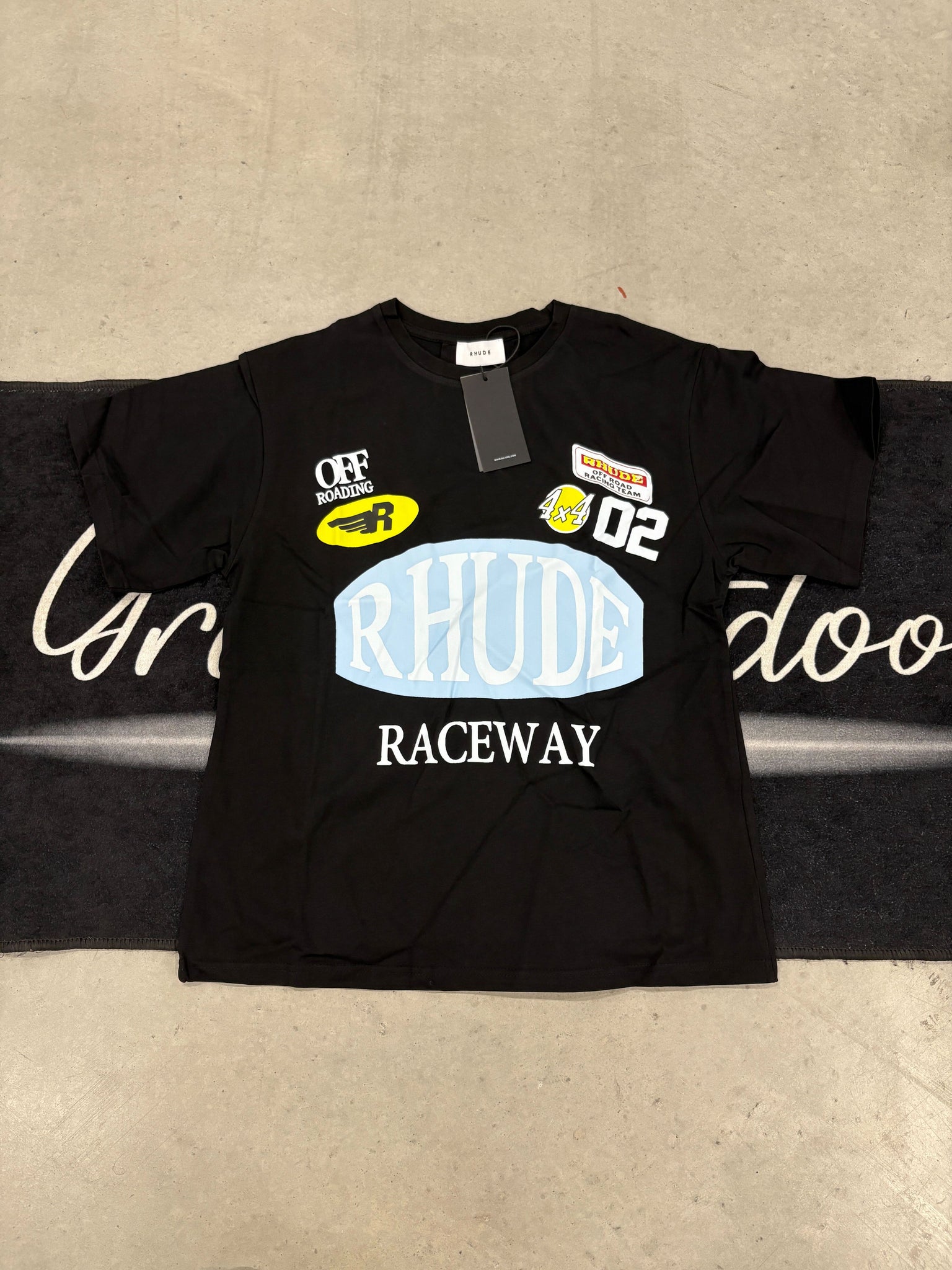 Rhude Off Raceway Rhude “raceway black” shirt – GRAILS NEXT DOOR