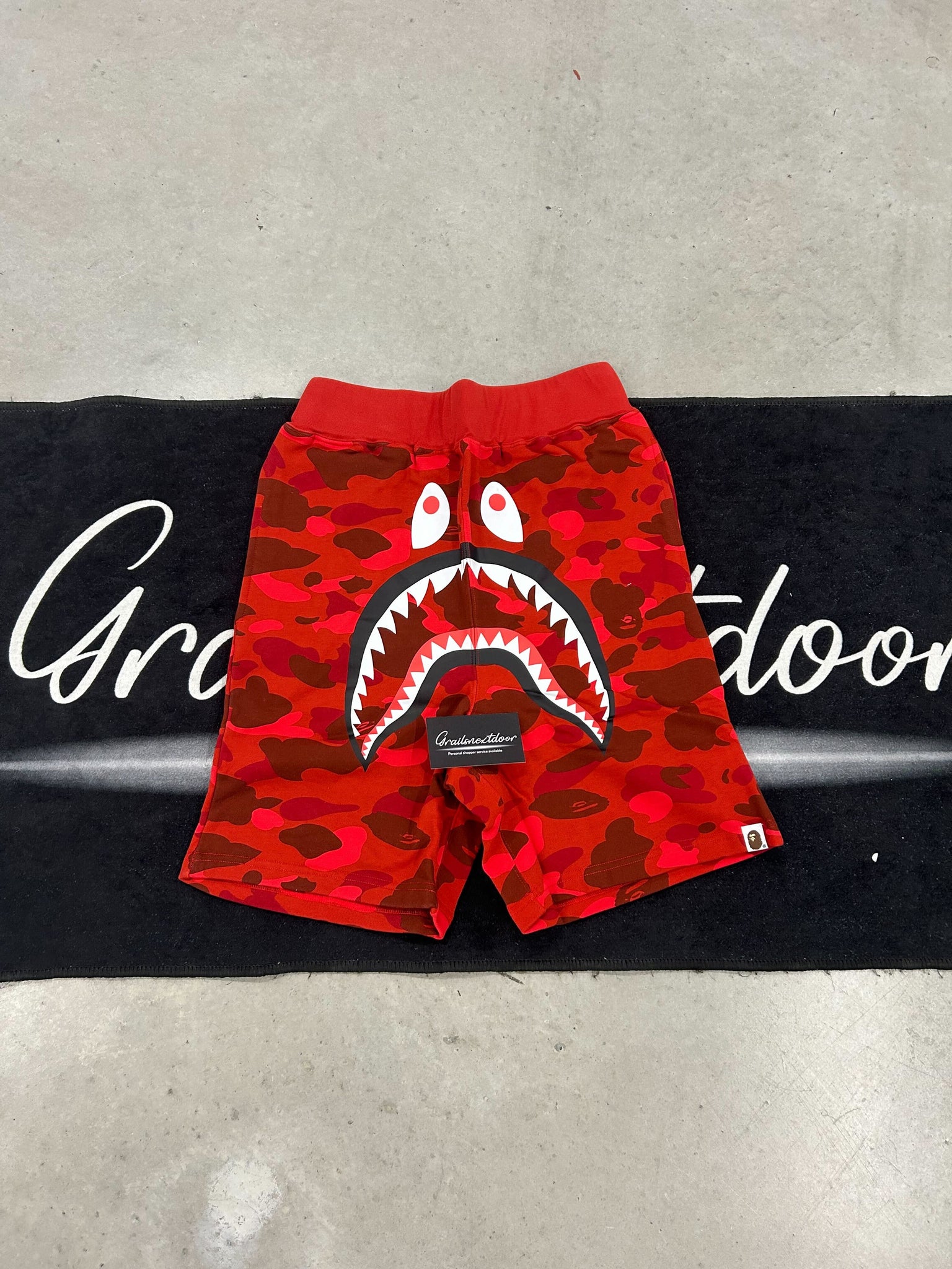 Bape "red camo" shorts