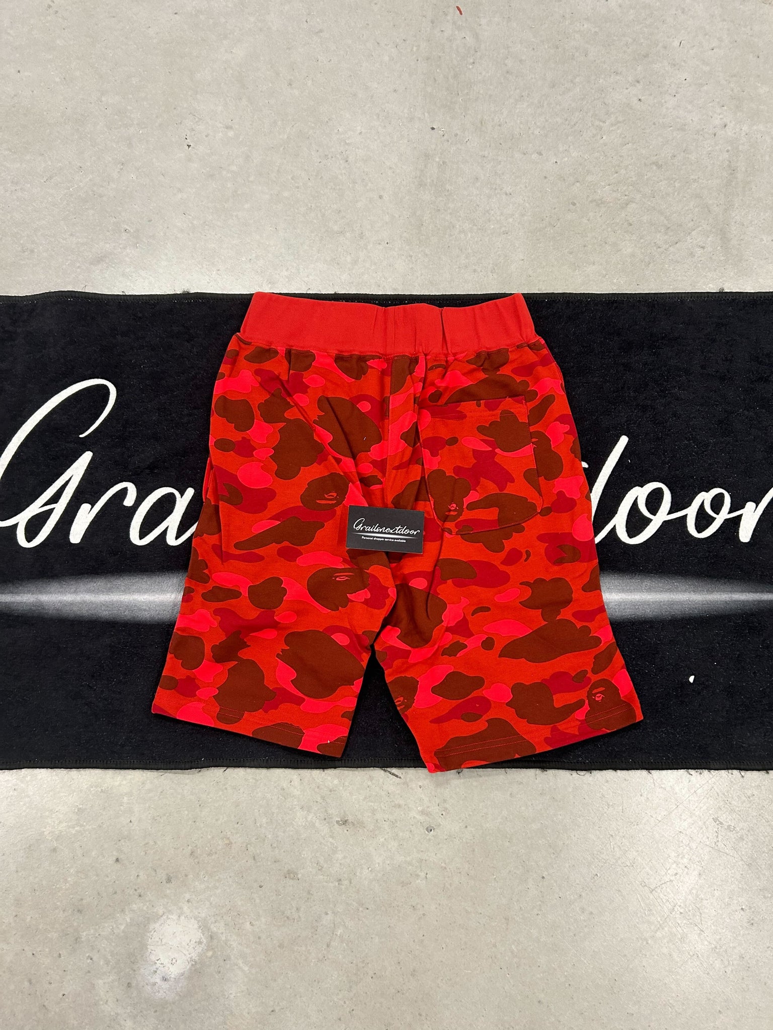 Bape "red camo" shorts