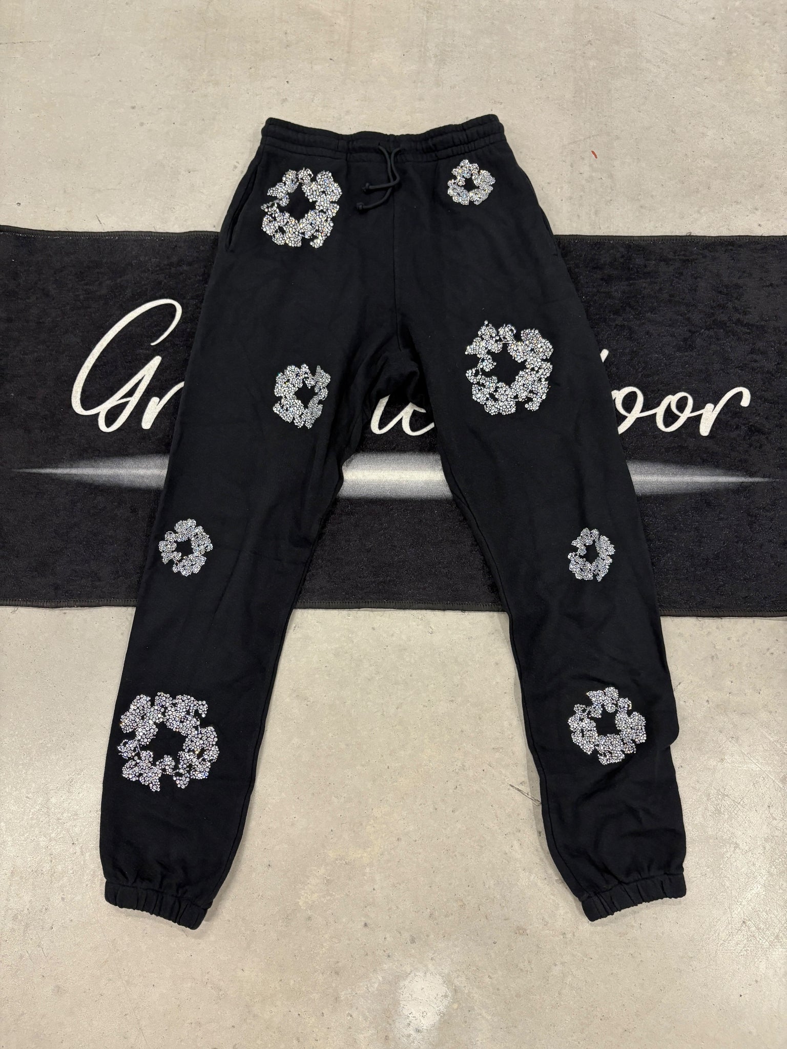 Denim Tears "Black Rhinestone" Sweatpants (used)