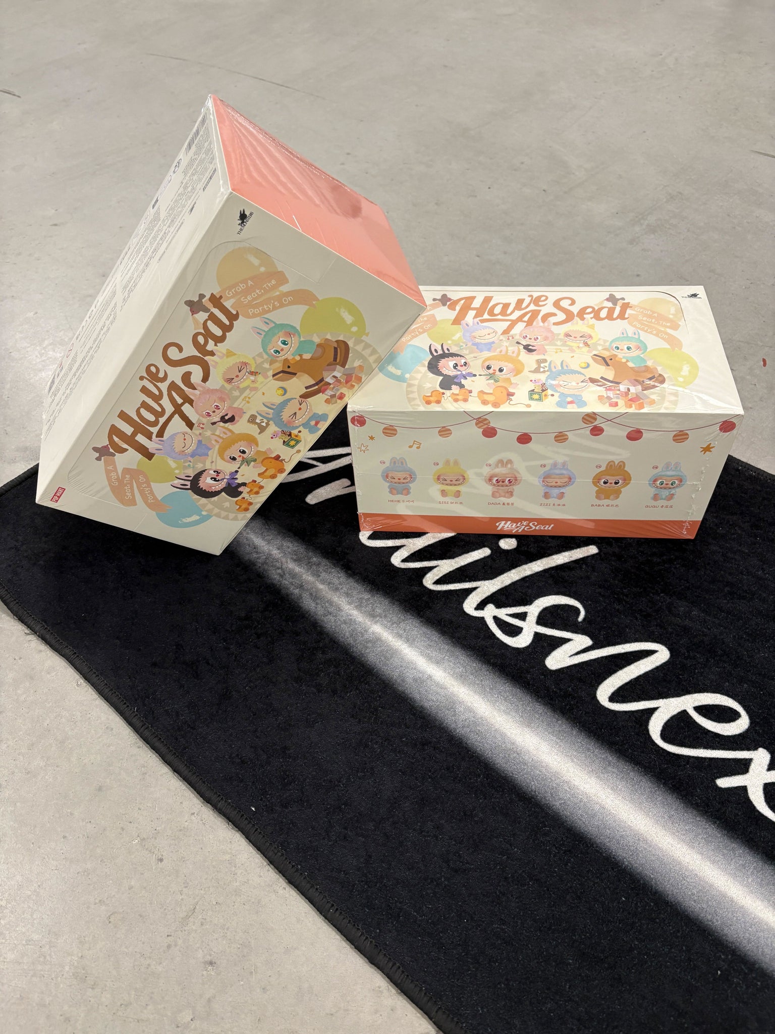 Labubu “have a seat” box