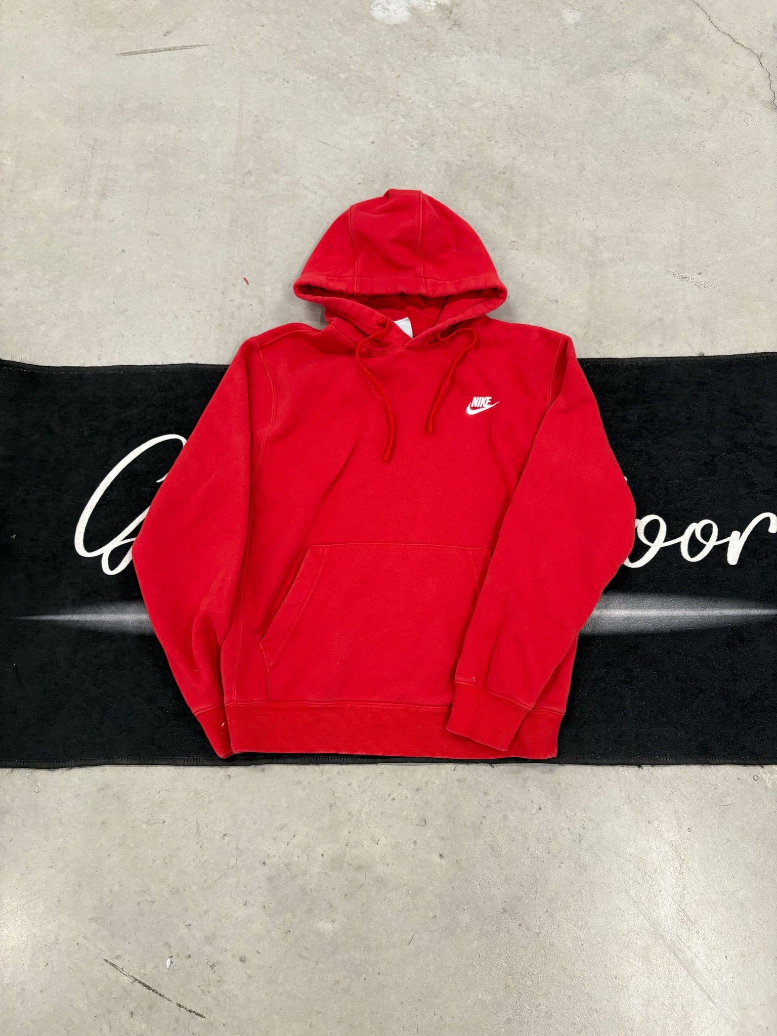 Nike Red Club Fleece hoodie (used)