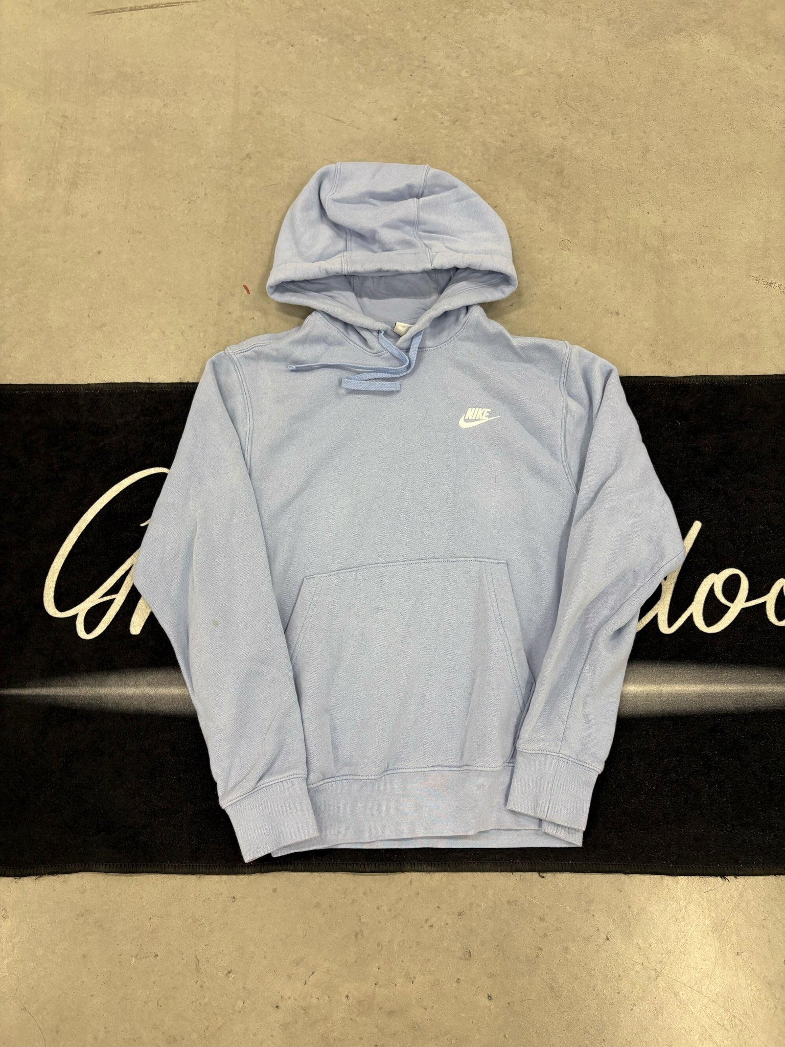 NIke Sky Blue Club Fleece hoodie (used)