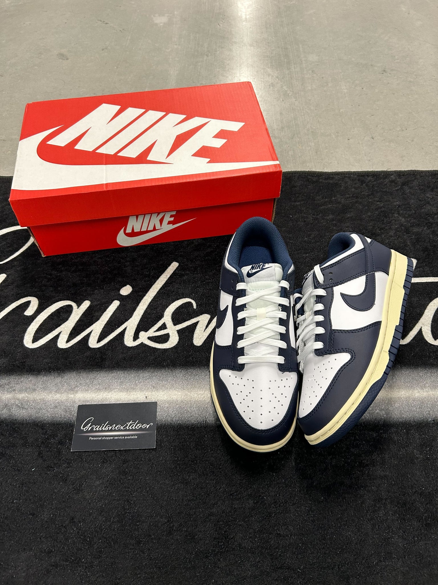 Nike Dunk Vintage Navy Low GS