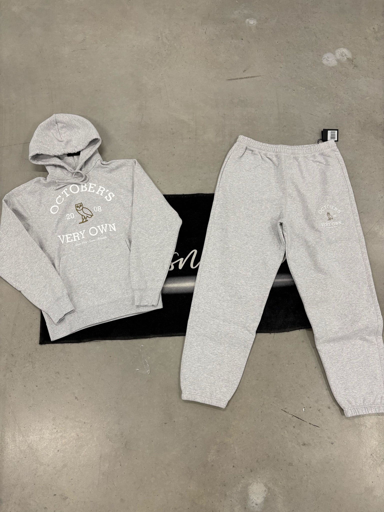 Ovo Light Grey Collage Tracksuit