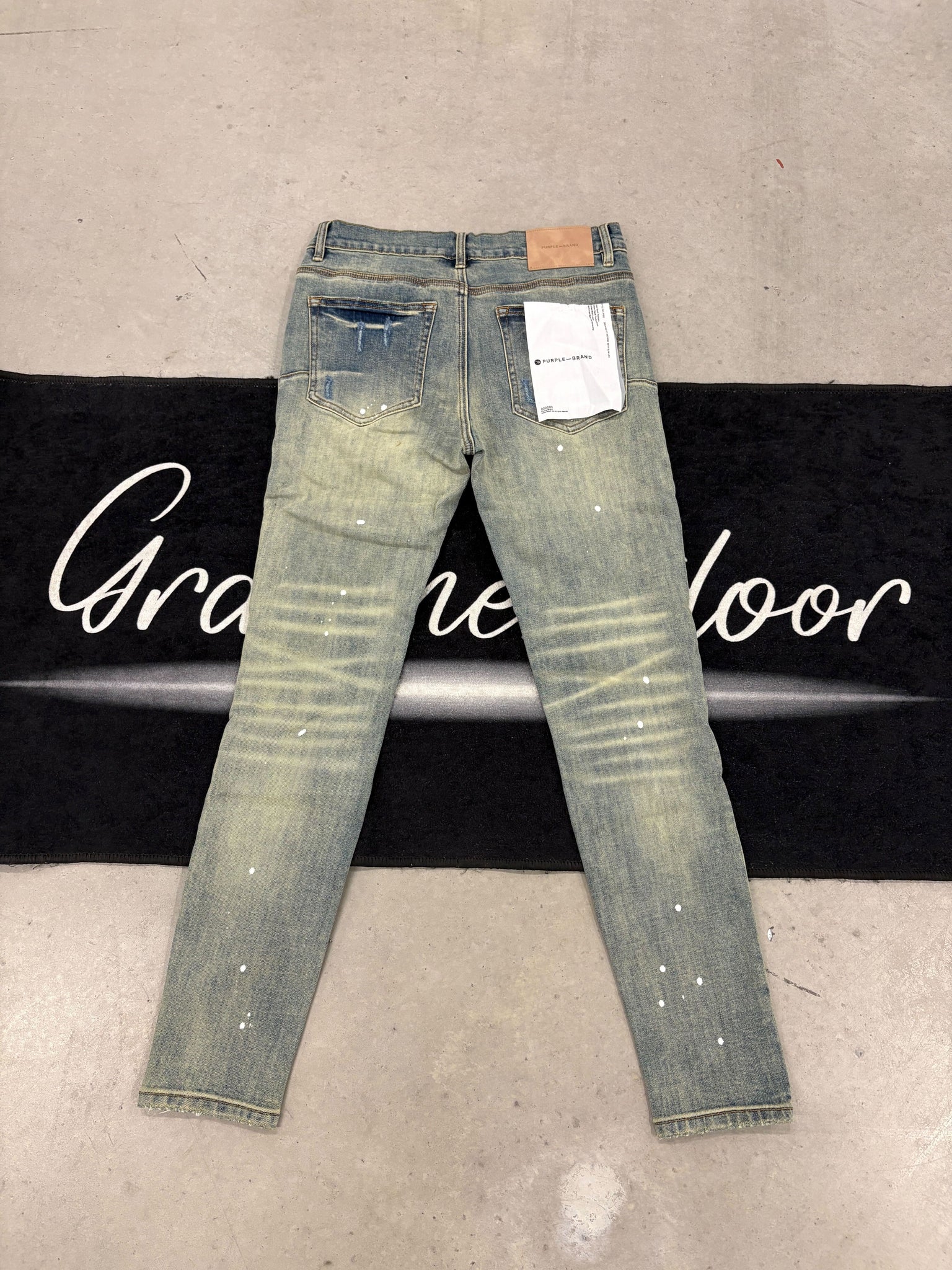 Purple "faded distressed" jeans