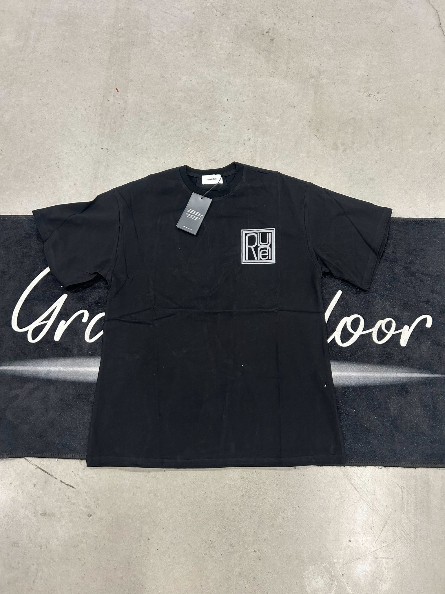 Rhude "with square logo black" shirt