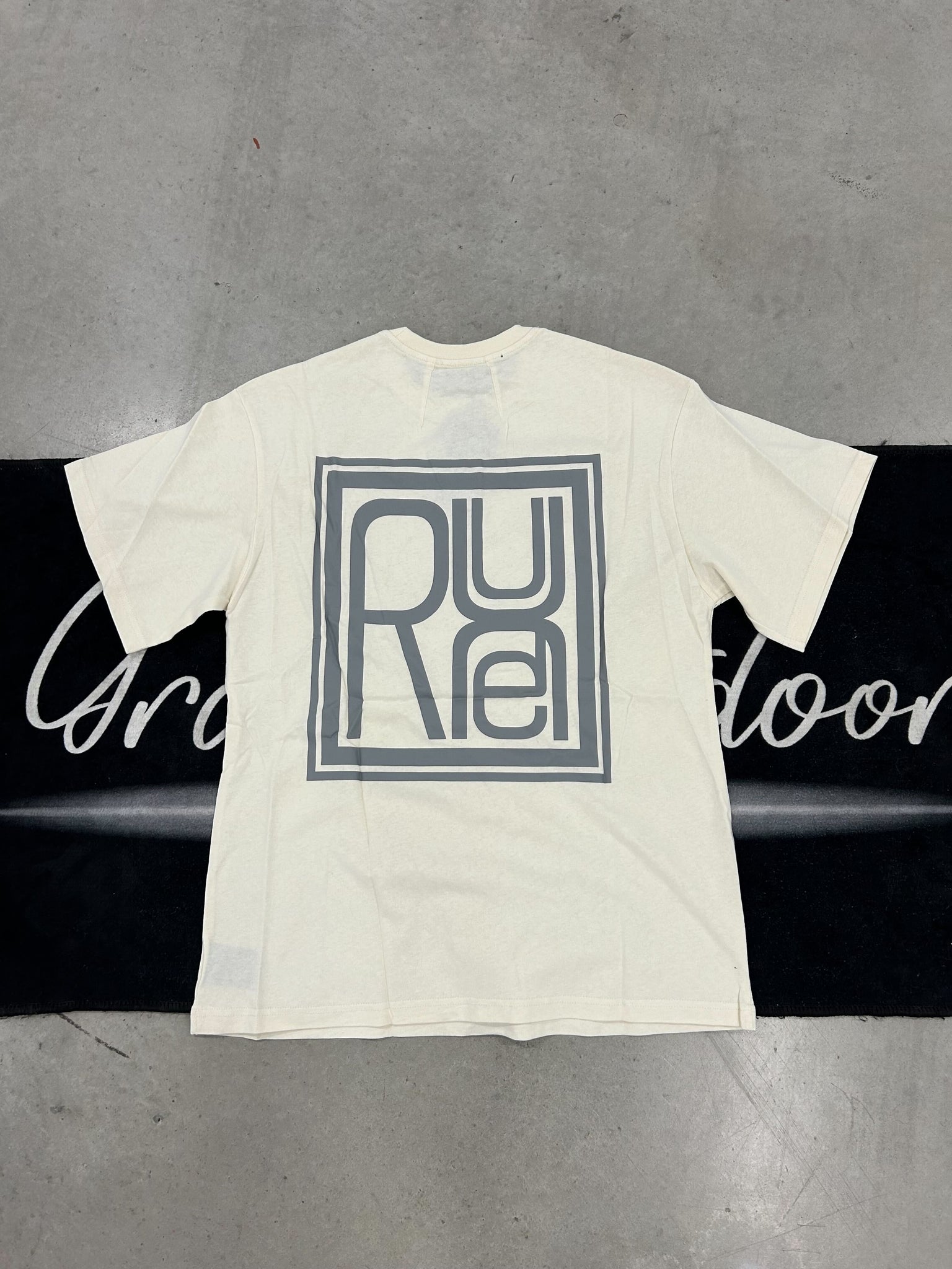 Rhude "With Square Logo Cream" shirt