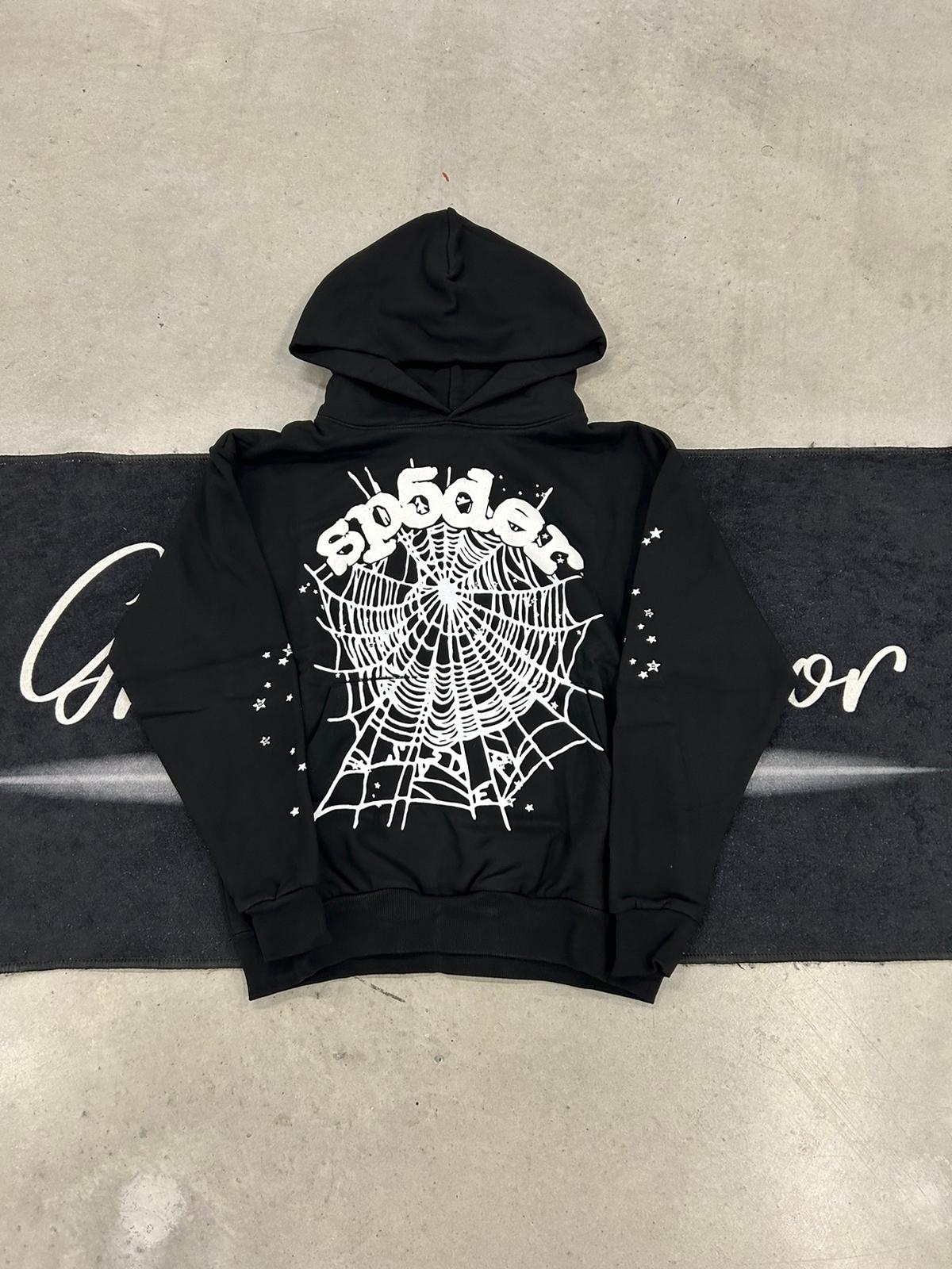 Sp5der "black websuit" hoodie