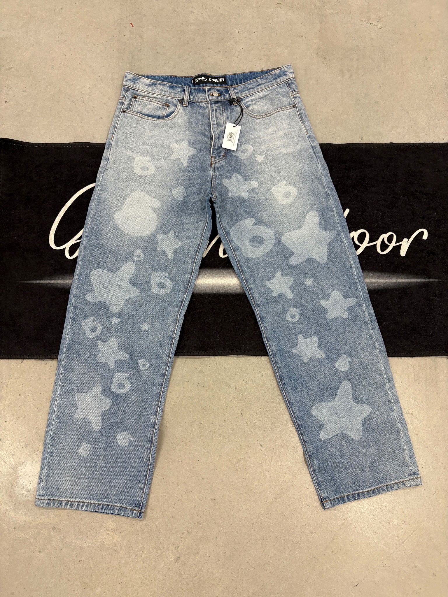 Sp5der "blue' jeans