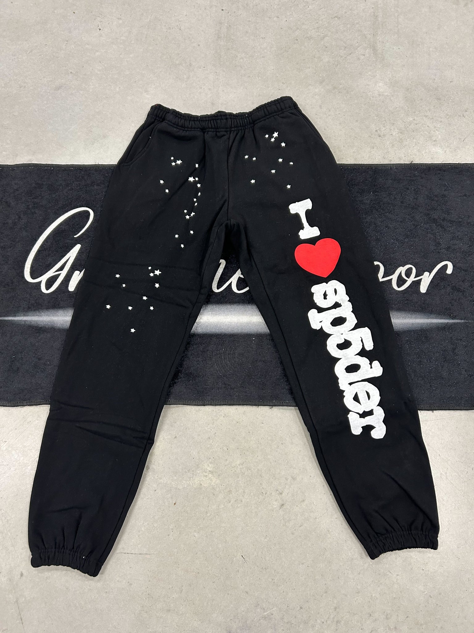 Sp5der "I heart" pants