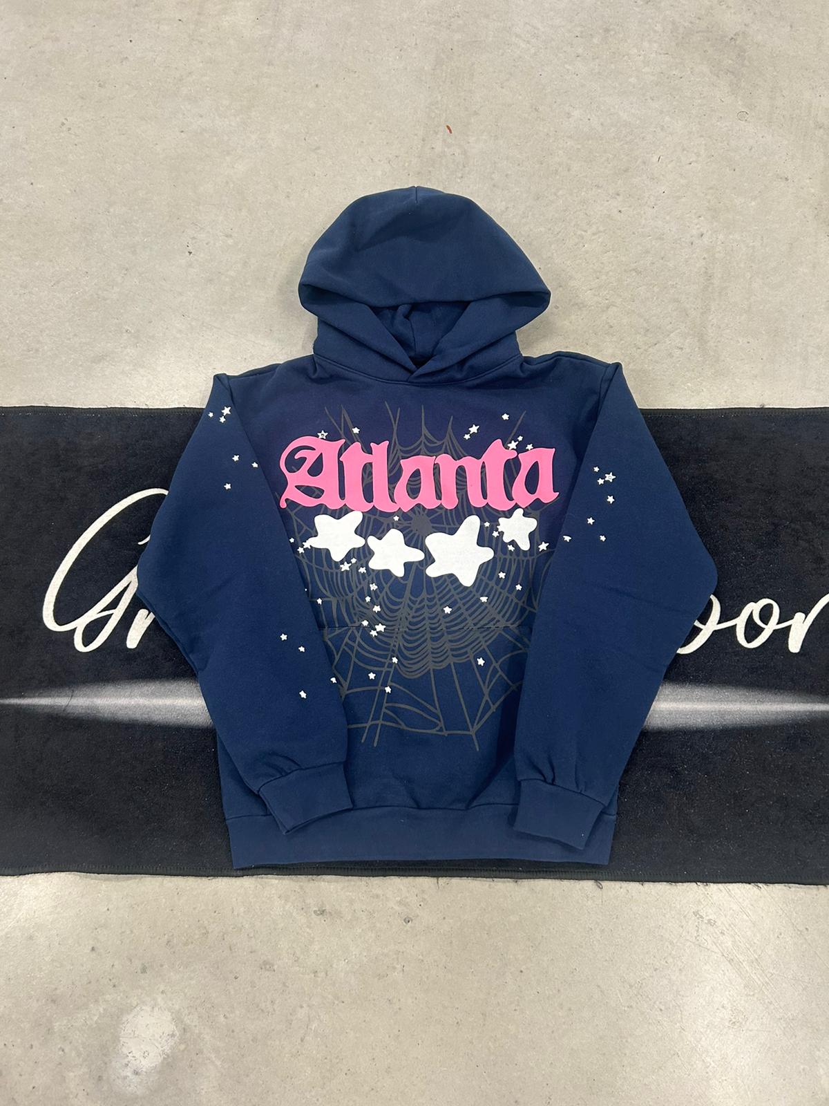 Sp5der "navy alanta" hoodie