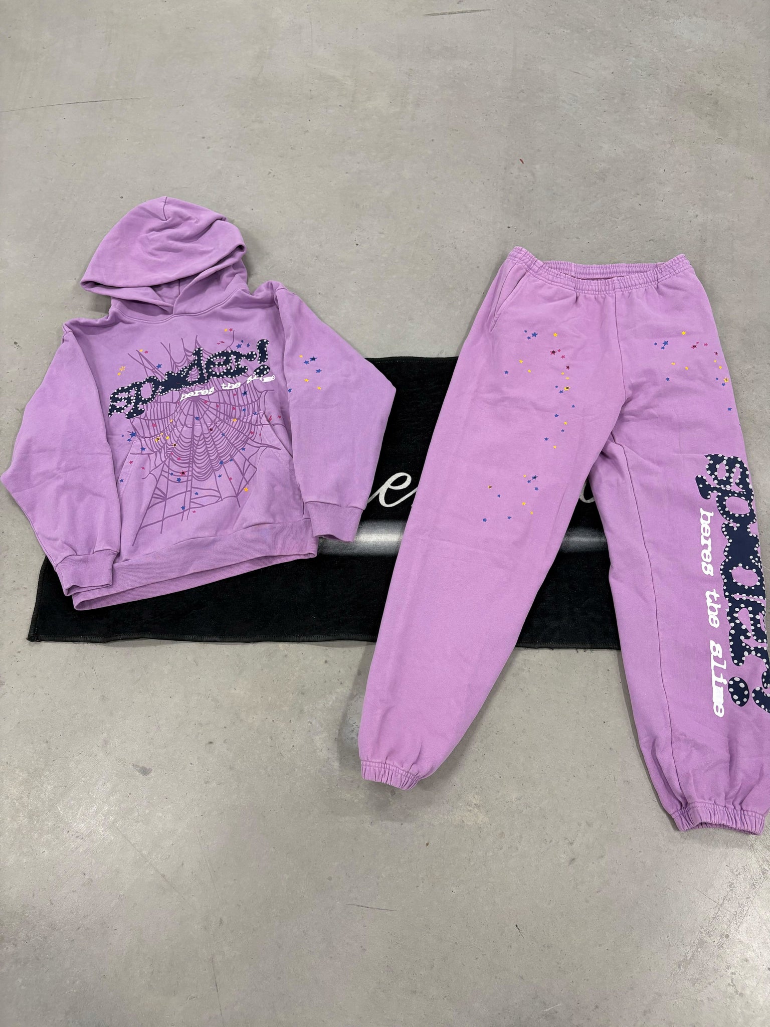 Sp5der Purple Acai Tracksuit