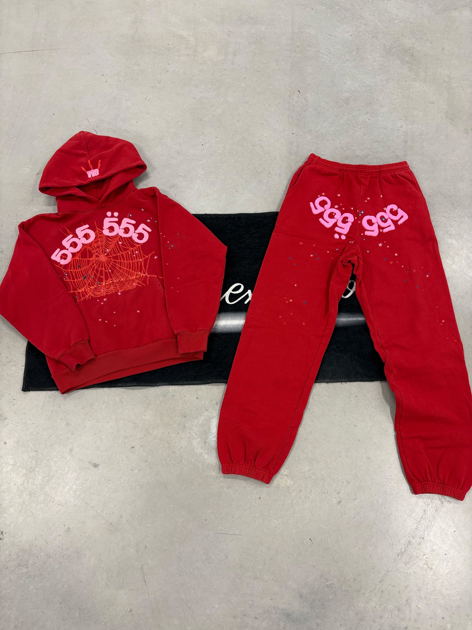 Sp5der Red 555 Tracksuit