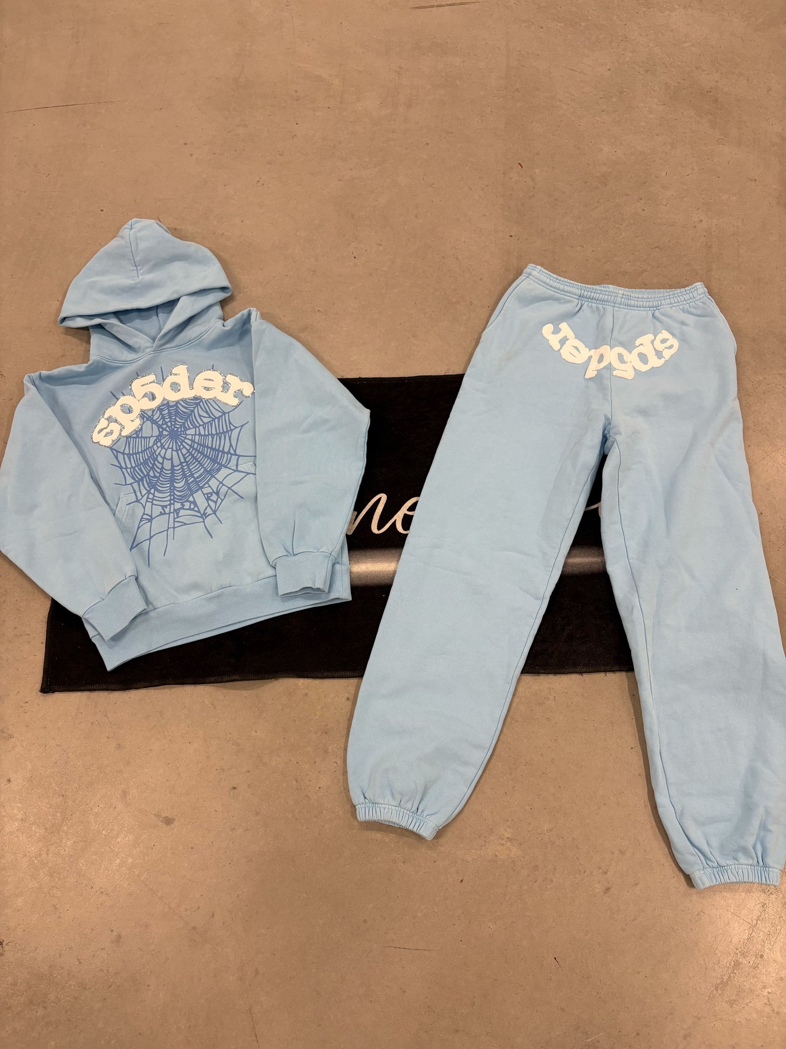 Sp5der Sky Blue Tracksuit