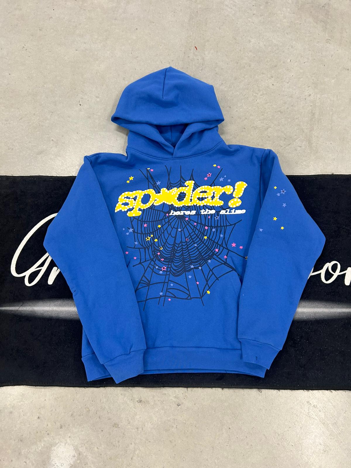 Sp5der "TC blue" hoodie