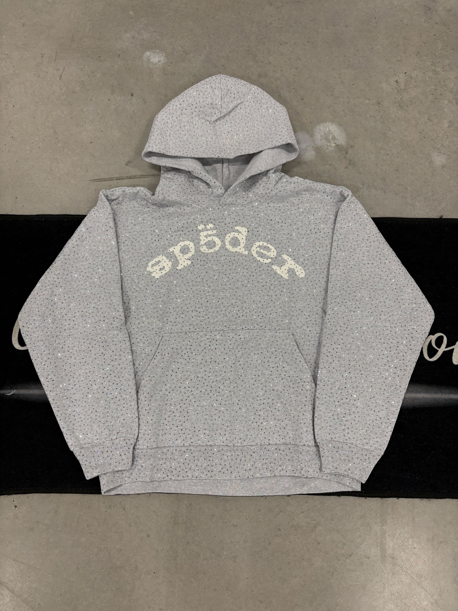 Sp5der "VVS Grey" hoodie