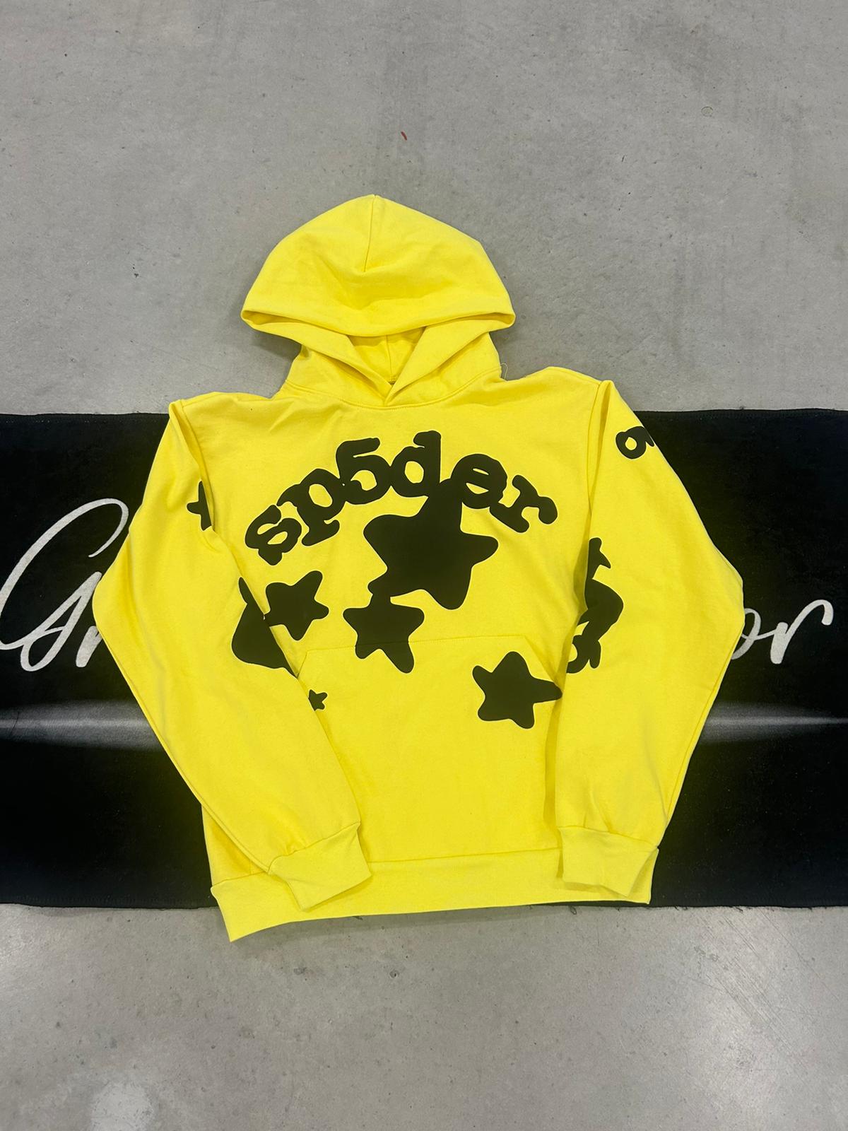 Sp5der "Yellow beluga" hoodie