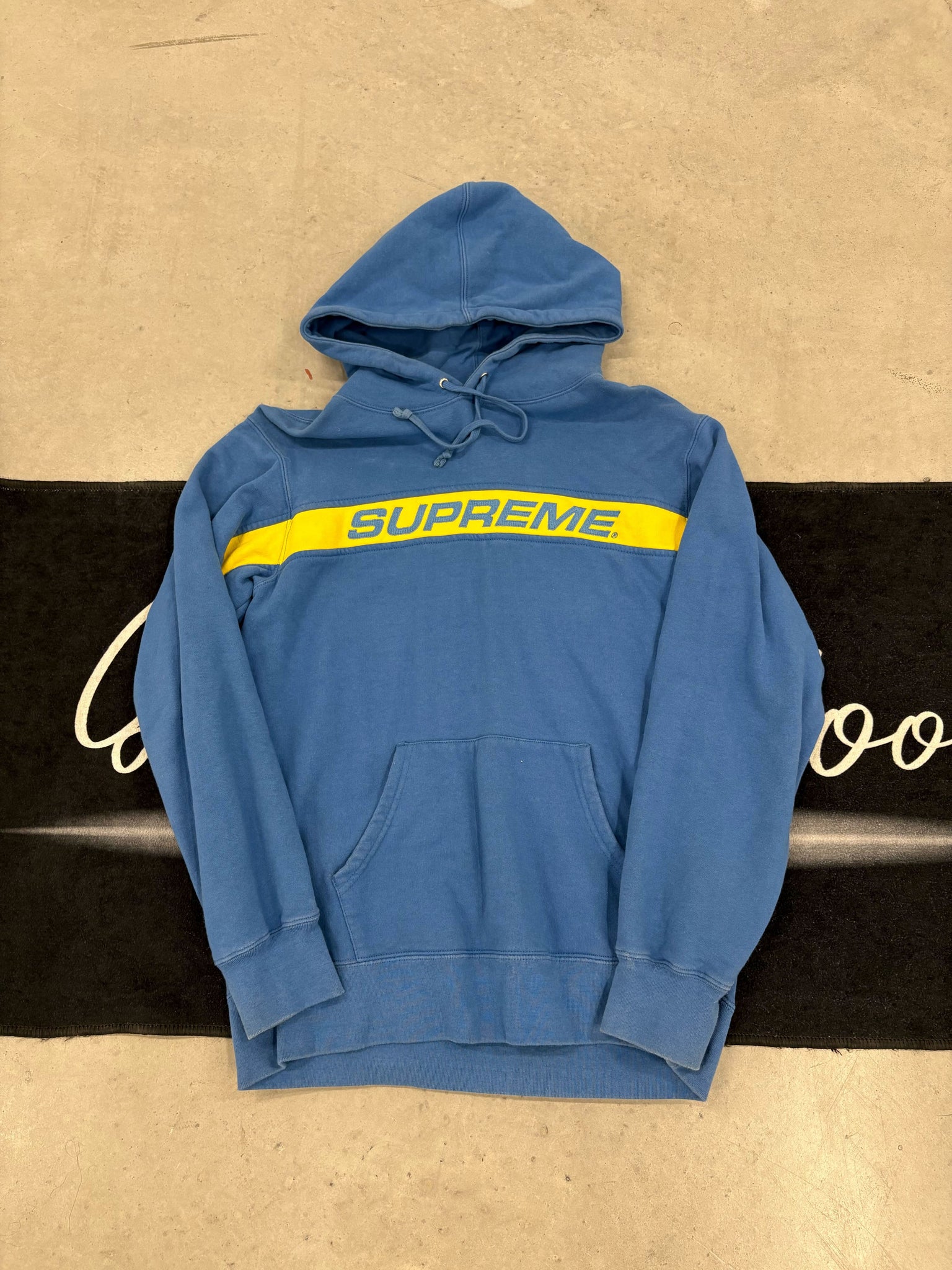 Supreme Blue hoodie (used)
