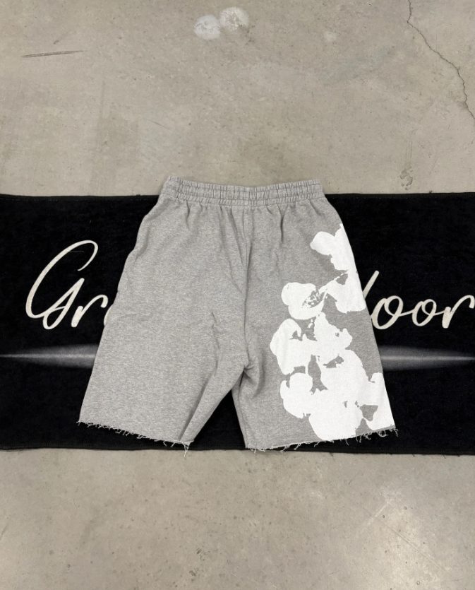 Denim Tears "Grey Jumbo Wreath" Short