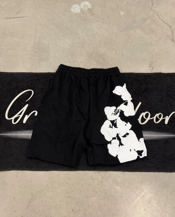 Denim Tears "Black Jumbo Wreath" Short