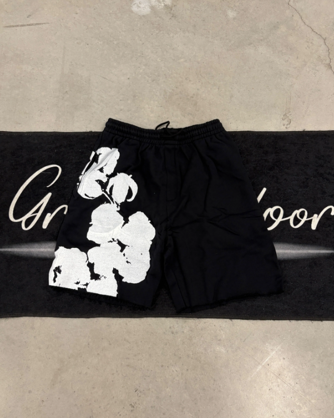 Denim Tears "Black Jumbo Wreath" Short