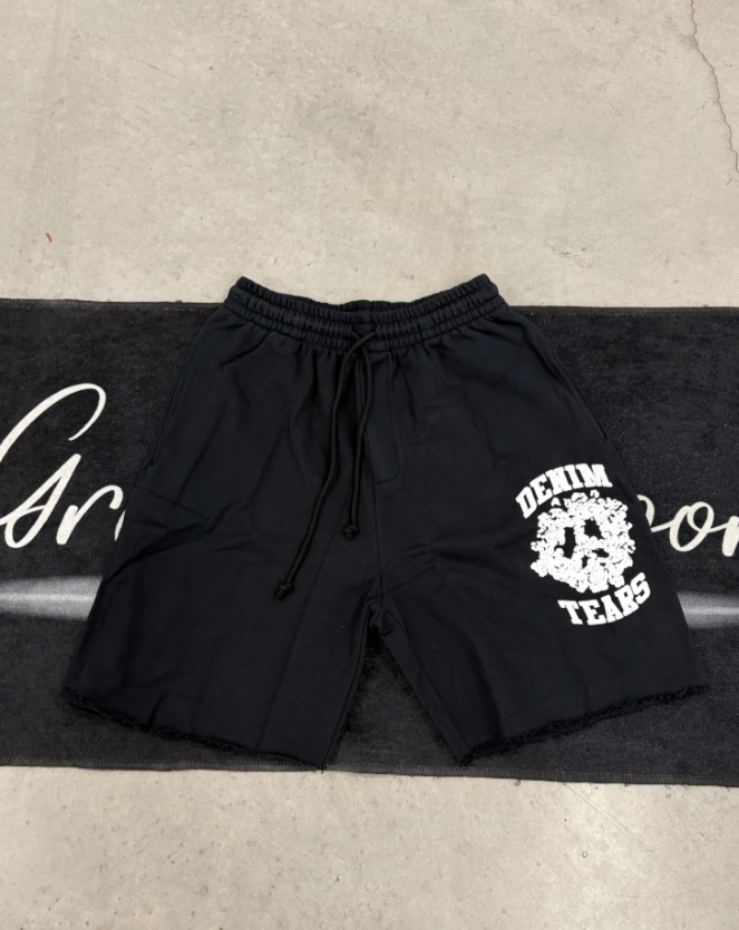 Denim Tears "University Black" Short