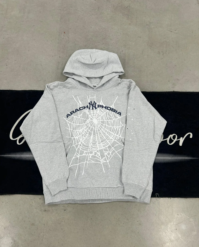 Sp5der "NY Grey" Hoodie