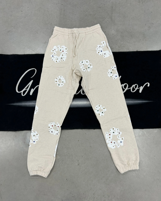 Denim Tears "Oatmeal Rhinestone" Pants