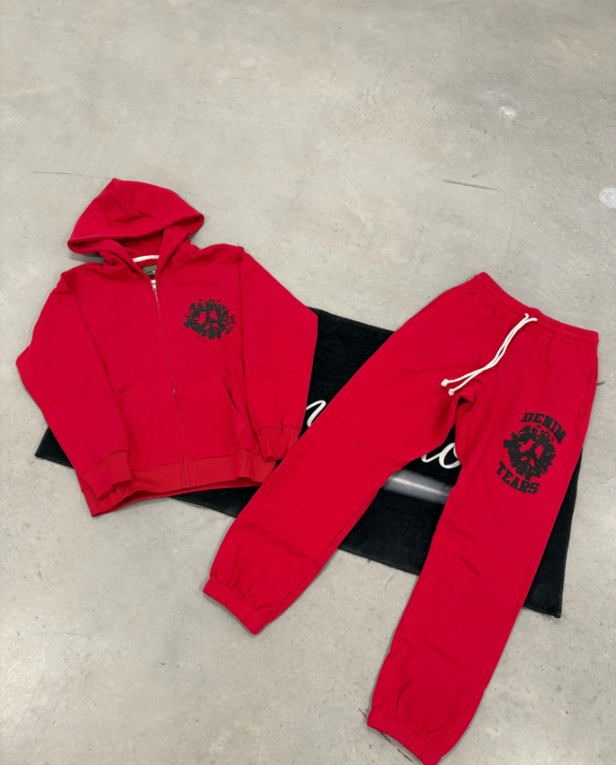 Denim Tears "Red University " Tracksuit