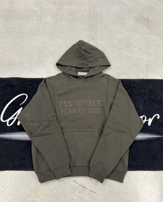 Essentials "Off Black V2 " Hoodie