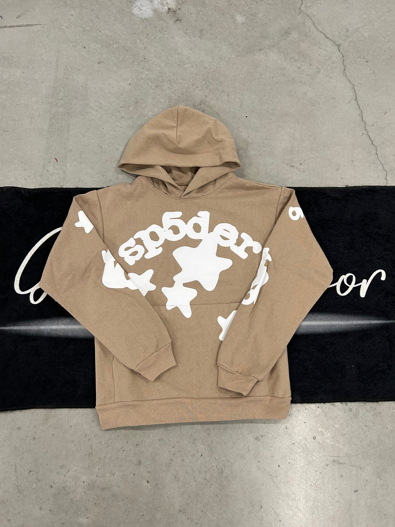 Sp5der "sand beluga" hoodie