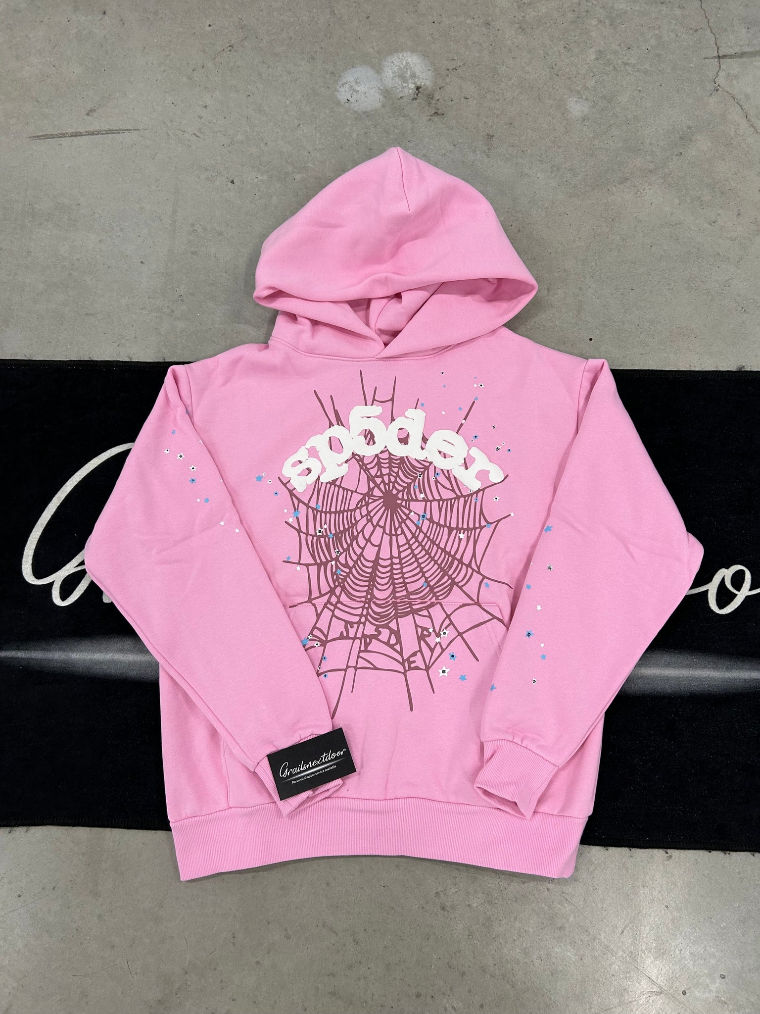 Sp5der "pink" hoodie