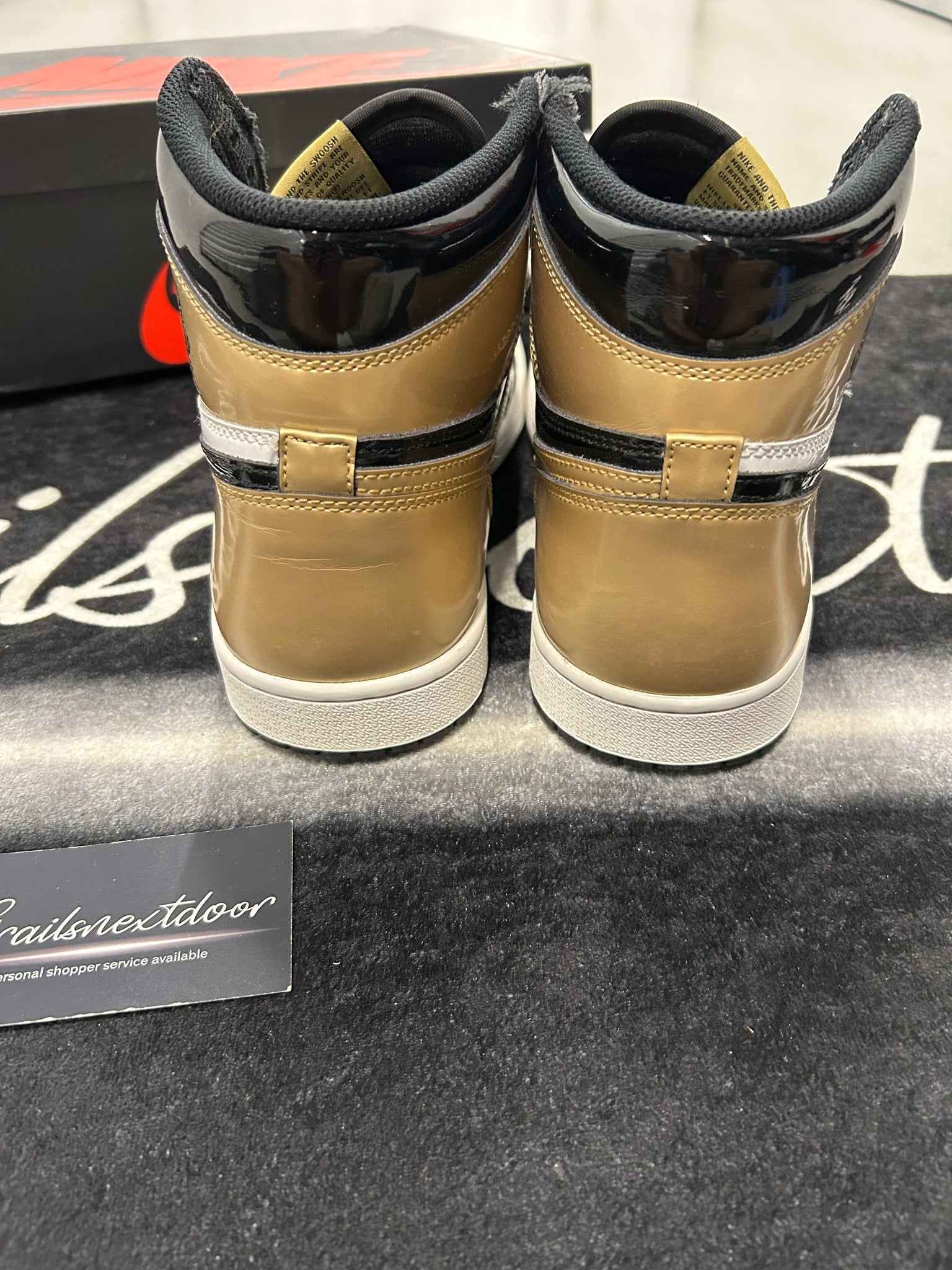 Jordan 1 "Patent Gold Toe"