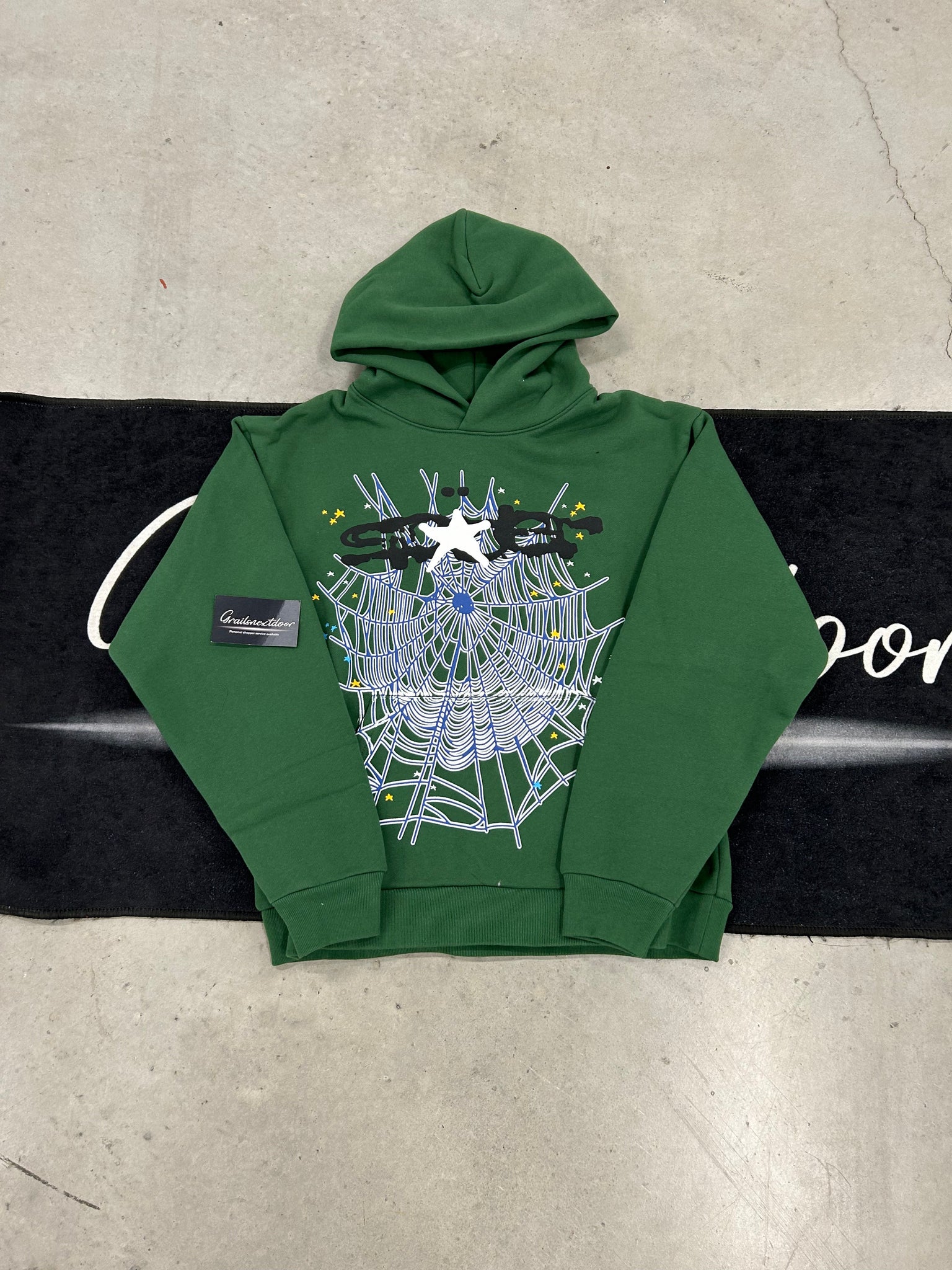 Sp5der "hunter green" hoodie