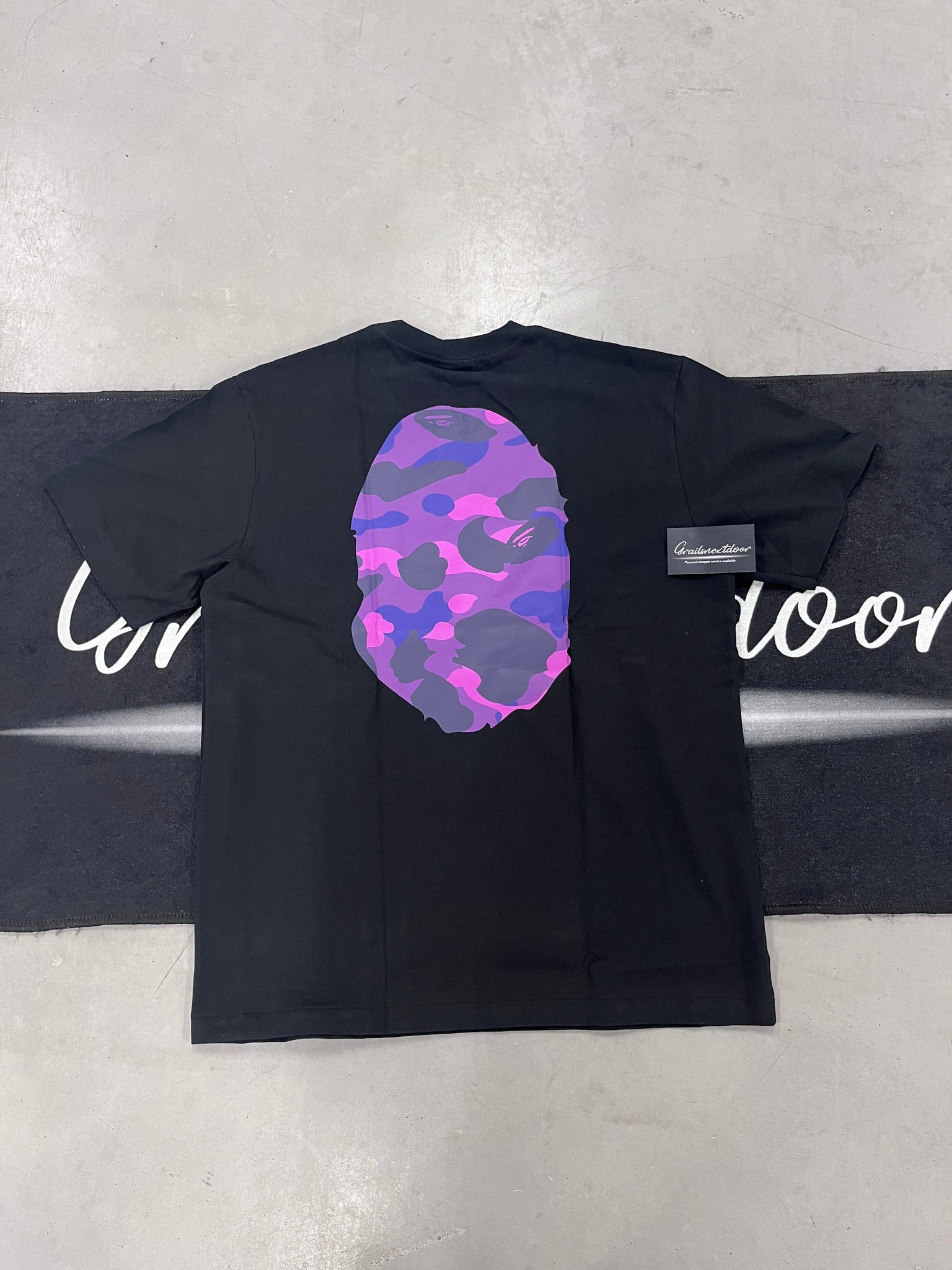 Bape "purple print  black" shirt