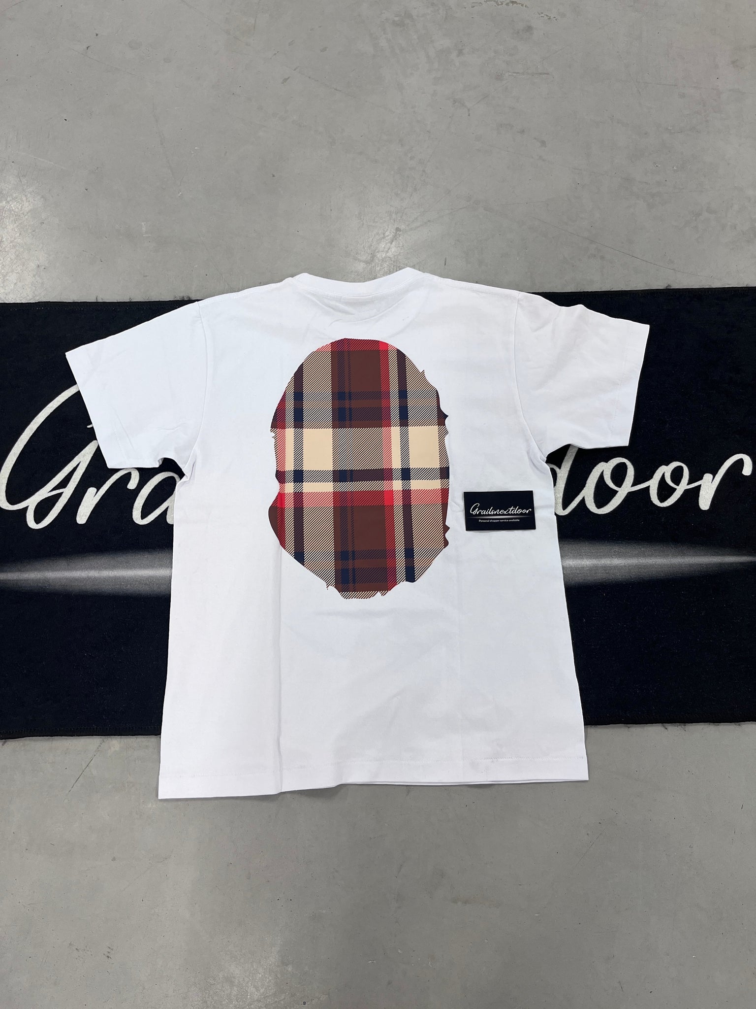 Bape "burberry print" shirt