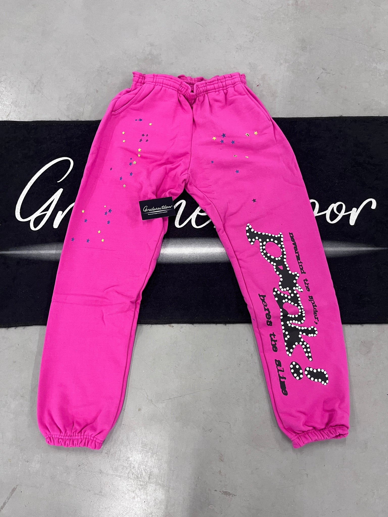 Sp5der "pink p*nk" pants